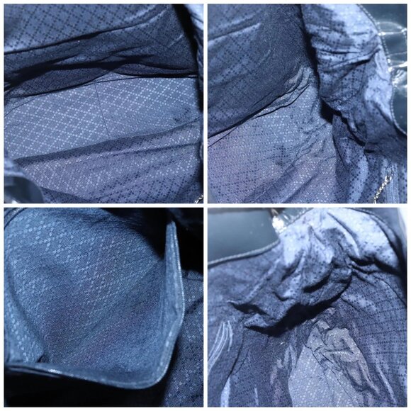 GUCCI Bamboo Hand Bag Nylon 2way Black Silver 001 1705 1577 Auth ti3394 - Picture 16 of 16